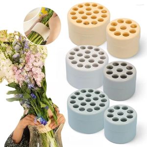 Vasen Bouquet Floral Arrangeur Tool wiederverwendbare Spiralblumenstammhalter Ikebana Ring für Vase -Anordnung