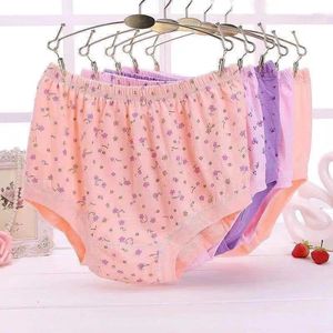 Kadın Panties Annenin saf pamuklu orta yaşlı ve yaşlı iç çamaşırı yüksek bel büyük boy üçgen pantolon yaşlı bayanın gevşek