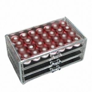 high Transparent Acrylic Storage Box Canned Plastic Painted 3 Layer Drawer Storage Box Nail Toolbox Sale u04t#