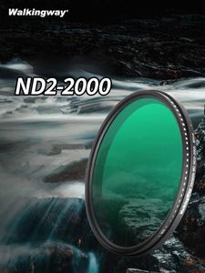 Filters Variable filter ND2-2000 (1st to 11th gear) adjustable neutral density camera lens multi coating filter 49MM 52MM 58MM 67MM 77MML2403