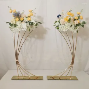 装飾的なプレート5pcs光沢のある金の花は84cm/ 33 