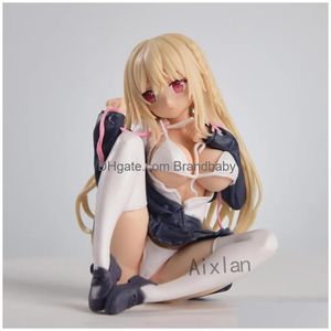 Fingle Toys 11cm różowy urok Twinbox Maeda shiori daiki kase shagami jk-san gril pvc figurka figura kolekcja modelu DLOP DOSTAWA DHMR0