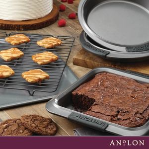 Bakning Cookie Pan Set Bakeware Nonstick med handtag 5 -del 240318