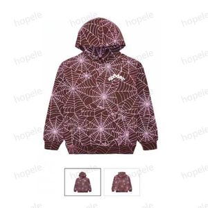 2024 Sp5der 555555 Hoodies Herren Damen Angel Number Puff Pastry Printing Graphic Spider Web Sweatshirts Streetwear Top Kleidung Hellblau Yt3