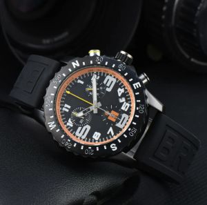 Лучшие роскошные дизайнерские часы Montre Endurance Pro Avenger мужские часы 44 мм с резиновым ремешком, хронограф, наручные часы, модный подарок