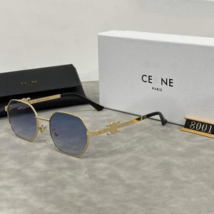 Celiene Luxusdesigner Sonnenbrille Mode Retro Styling Metal Sonnenbrille für Frauen Männer Outdoor -Reise Radfahren Beste Match Celinr Bech Sonnenbrille 809