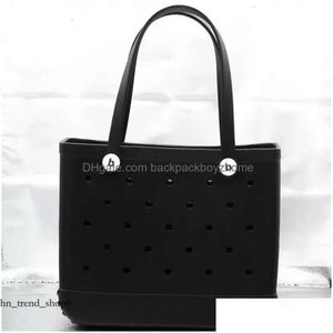 Sacos de armazenamento Bogg Bag Sile Beach Custom Tote Moda Eva Plástico Mulheres Verão Drop Delivery Home Garden Housekeeping Organização 943