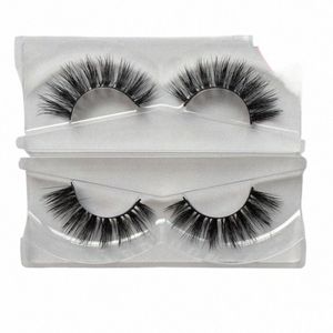 I USA 50PAIRS 3D Mink Hair False Eyeles Natural/Thick LG Eye Les Wi Makeup Beauty Extensi Tools U6PU#