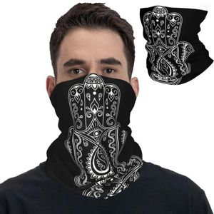 Scarves Hamsa Evil Eye Bandana Neck Gaiter Hand Bohemian Mask Scarf Multi-use Cycling For Men Women Adult Winter