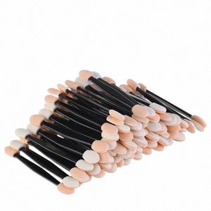 10/30/50/100pcs pennelli per polvere per unghie Spge applicatore a doppia faccia specchio pigmento cromato facile Spge Stick strumenti per trucco cosmetico 04bL #