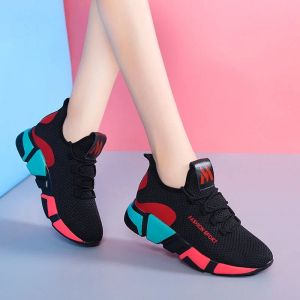 Schuhe 2023 Heißverkaufs Laufschuhe Frauen Sport Schuhe Outdoor -Schnüre -Plattform Sneakers Air Mesh atmungsfreie Wanderjogging -Fitnessstudio -Trainer