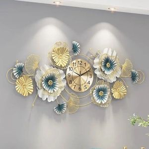 Wall Clocks Long European Unique Clock Oversized No Sound Modern Luxury Big Watch Living Room Fashion Light