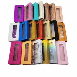 makeup Custom Eyeles Packing Boxes Mink False Eyel Gift Box Les Package Customize Storage Cases Cosmetic Case 1Pcs 85qu#