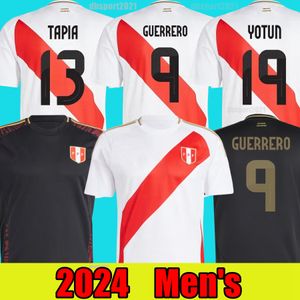 Перу Джерси дома в гостях 2024 Мужчины Перу дома Seleccion Peruana Cuevas PINEAU CARTAGENA футбольная рубашка мужская