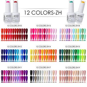 Arte Clavo 15 ml 12 pezzi colori/set smalto gel Gellak prodotti per superficie e smalti LED smalto gel nail art smalto gel UV Soak Off Design manicure 240321