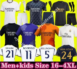 2023 BELLINGHAM VINI JR Fußballtrikots MBAPPE Tchouameni 23 24 Fußballtrikot Real Madrids CAMAVINGA Rodrygo Arda GuLer Camisetas Männer Kinder Kit Uniform 66666