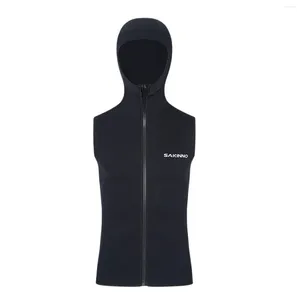 Damen-Badebekleidung, Sommer-Männer und Kapuze, 3 mm Neopren-Tauchweste, ärmellose Jacke, Neoprenanzug, Schwimmen, Schnorcheln, Driften, Surfen, Weste