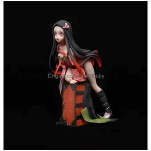 Anime Manga Figure Demon Slayer Kimetsu No Yaiba Kamado Nezuko Y Girl Pvc Action Hentai Toy Brinquedos Drop Delivery Toys Gifts Figure Dhasb