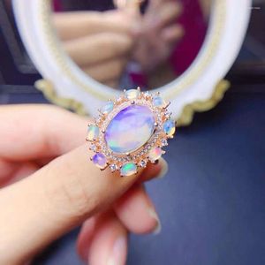 Cluster Rings The Latest Natural Opal Ring For Sale Top Quality 925 Sterling Silver Women