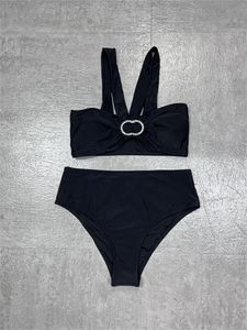 Sexy Designer-Bikini, Sommer-Einteiler, Strand-Bademode, fester Gürtel, Damen-Bikini mit hängendem Hals