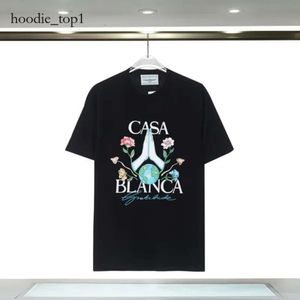 Luxury Mens Casablanc Designer T Shirt Shirts Apparel Fashion Tees Brand Tshirt Top Army Man Cotton Sleeve Mens Clothing Tracksuit Leisure Women Clothes 9203