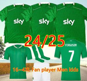 2024 Ireland Home Green Soccer Jerseys Cup Kit Kit Doherty Duffy 23 24 25 Drużyna narodowa TEE TEE EGAN BRady Keane Hendrick McClean Bramkarz Męs