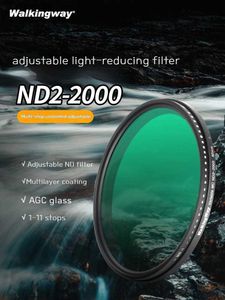 Filters Walking Way Variable ND Filter ND2-400 ND2-2000 49 58 67 77 82 mm Filtro Fader Optical Neutral Density Filter for DSLR CameraL2403