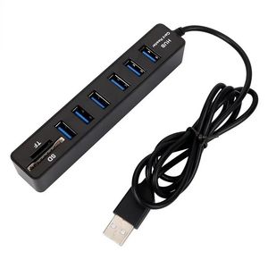 Hub USB 3/6 Port Expander Adapter USB 3.0 Hub Multi USB Splitter 2.0 HAB 3 Hub 3.0 Wiele czytnik kart USB3.0 USB-HUB na PC