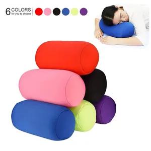 Kudde Cylindrical Micro Mini Back Cushion Roll Body Pillows Head Bekväm resor för säng vardagsrumssoffa dekor