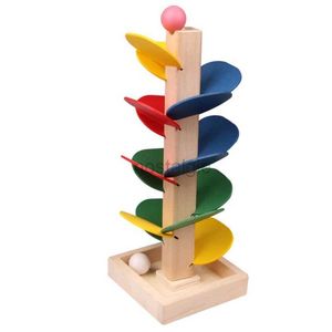 Sortowanie gniazdowania zabawki Nowy zestaw interaktywnego drewnianego bloku układania drzew w 2024 stymulujące rolety piłka 24323