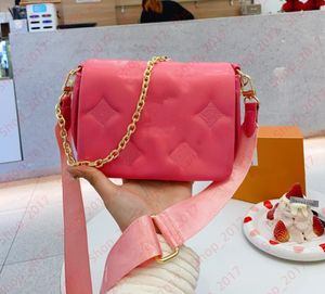 Designers Women Chain Coussin Bags Wallet On Strap Handbag BubbleGram Shoulder Crossbody Tote Brodery Fashion Hobo Purses Pochette Messenger sadel ryggsäck