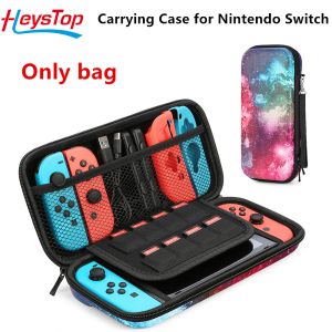 Bolsas HEYSTOP Maleta de transporte para Nintendo Switch Capa protetora Bolsa de armazenamento PU Gradiente para Switch OLED Bolsa portátil de viagem