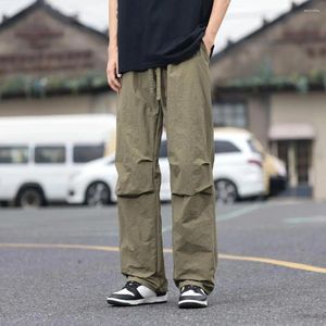 Men's Pants Ergonomic Design Trousers For Men Sweatpants Drawstring Cargo With Elastic Waist Multi Pockets Sports