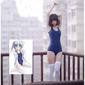 Kvinnors badkläder japansk skoluniform Sukumizu cosplay kostym bikini en bit baddräkt bikinis kvinnor simma kostym toppkläder 2024