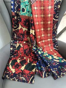 Handkerchiefs New fashion printing beautiful and exquisite scarf handkerchief L240322