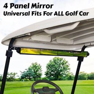 Tillbehör Golf Cart Mirror ersätter tillbehör Golf Cart 5 Panel Mirror Universal för ATV Truck SUV Club Car Stable Performance Premium