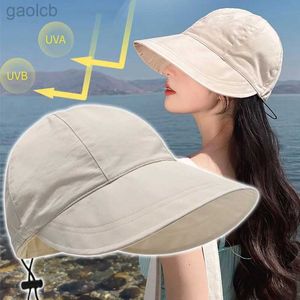 Wide Brim Hats Bucket Hats Sunhade Hat Width Brim Drawstring Adjustable Folding Womens Hat Quick Drying Hat Visors Fisherman Hat 24323