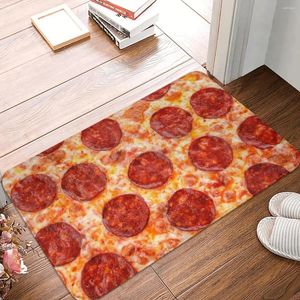 Banyo Paspas Pizza Mat Ham Lezzetli Banyo Halı Mutfak Duş Kapısı Anti-Slip Su Geçirmez Zemin Anti Slip Özel Tuvalet Pedi