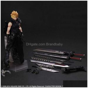 Novelty Games Mascot Costumes Play Arts Kai Cloud Final Fantasy Figure Strife Sephiroth Squall Leonhart Action Figures Model Toy 28Cm Dhag0
