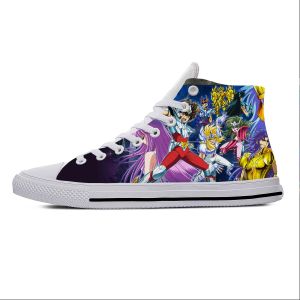 Shoes Seiya Japanese Anime Manga Cartoon Comic Saint Casual Cloth Shoes High Top Lightweight Breathable 3D Print Men Women Sneakers