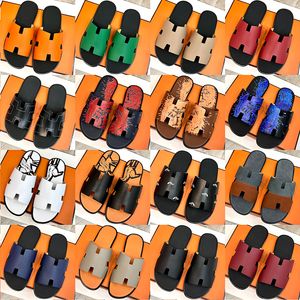 Summer Sandals Designer tofflor Women Flip Flops Slipper Fashion Slides Ladies Casual Shoes Leather Flats Sandles Woman Sandal Mens Svischers Hermys Hemers 35-45