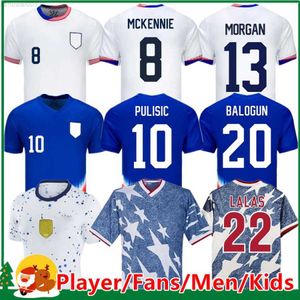 2023 2024 Stany Zjednoczone Pulisic Soccer Jerseys McKennie Reyna Weah Swanson USASas Morgan Rapinoe 1994 Mężczyzn Kobiet / KIT KIT Piłka nożna SO1P