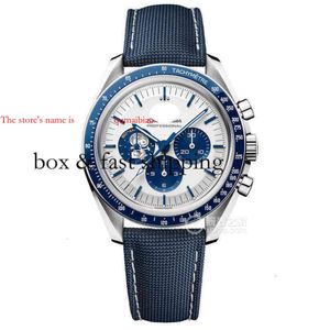 Chronograph Superclone Watch Watches Wristwatch Luxury Fashion Designer 42mm Men's Automatic Mechanical Sapphire Glass White Dial 904l Stai Montredelu