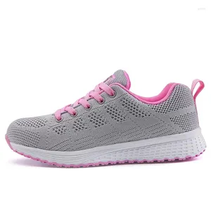 Casual Shoes Lace-Up Lightweight Woman Sport Sneakers Running Trainers Women's Sports 2024 Skor Large Trnis Adult 0118