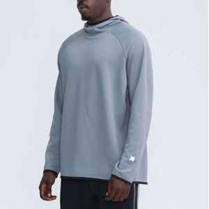 2024 lululemenI Men Hoodies Pullover Sports Long Sleeve Yoga Outfit Mens Style Loose Jackets Sweater Training Fiess Clothes Breathable and Casual hju668