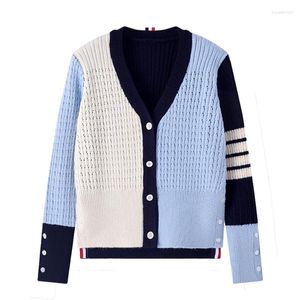 Women's Knits 2024 Knitted Top Cardigan Fashion Aesthetic Purse Sweater Jacket Spring Mixed Color Women