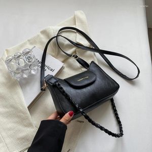 ショルダーバッグ女性のための韓国クロスボディ2024トレンドブランドファッションスモールレミスデザイナーレディースPUレザーハンドバッグ