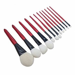 お得な手作りのメイクアップブラシセットSaikoho Goat Hair Face Powder Blush Eye Shadow Brush Cosmetic Tools Make Up Brush Kit U4S3＃