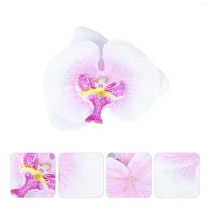 Decorative Flowers 20pcs Artificial Flower Orchid Phalaenopsis Home Wedding Floral Arrangement Sewing Decoration 9cm