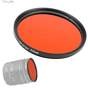 Filtros bgning 52mm/58mm Ultra-fino vermelho/azul/laranja/amarelo lente de filtro de plástico para lente de câmera DSLR para Hero 8 Cameral2403